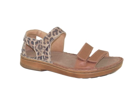 NAOT Amarante Mocha Cheetah Combo womens sandal