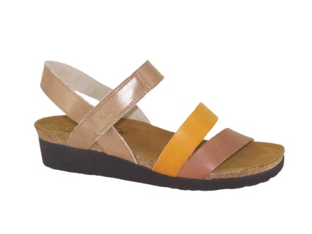 naot kayla wide tan mustard womens sandal