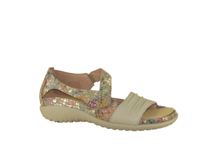 Naot Papaki Ivory Golden Floral combo womens shoe